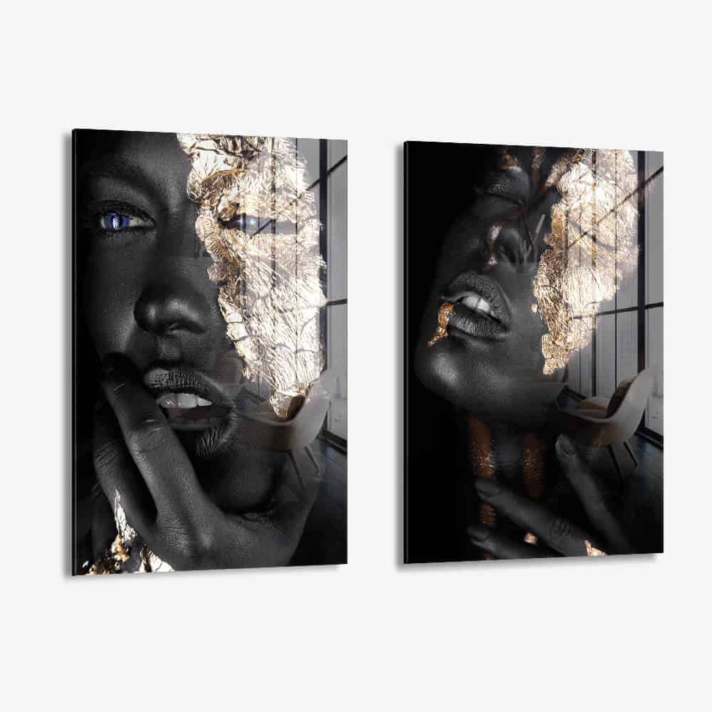 Bundle: "Golden Faces" (2x) – Glas