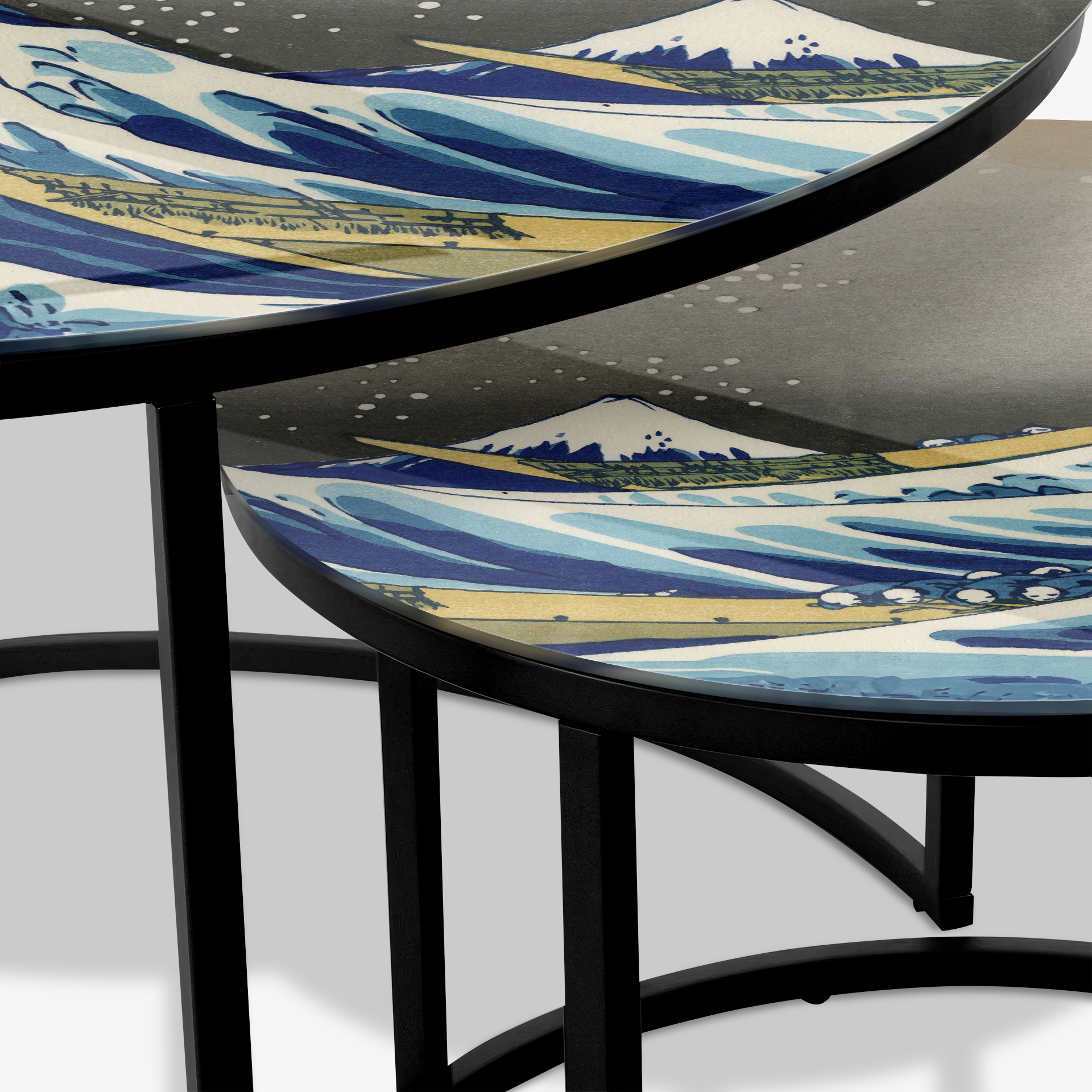 Soffbord Svart - Great Wave