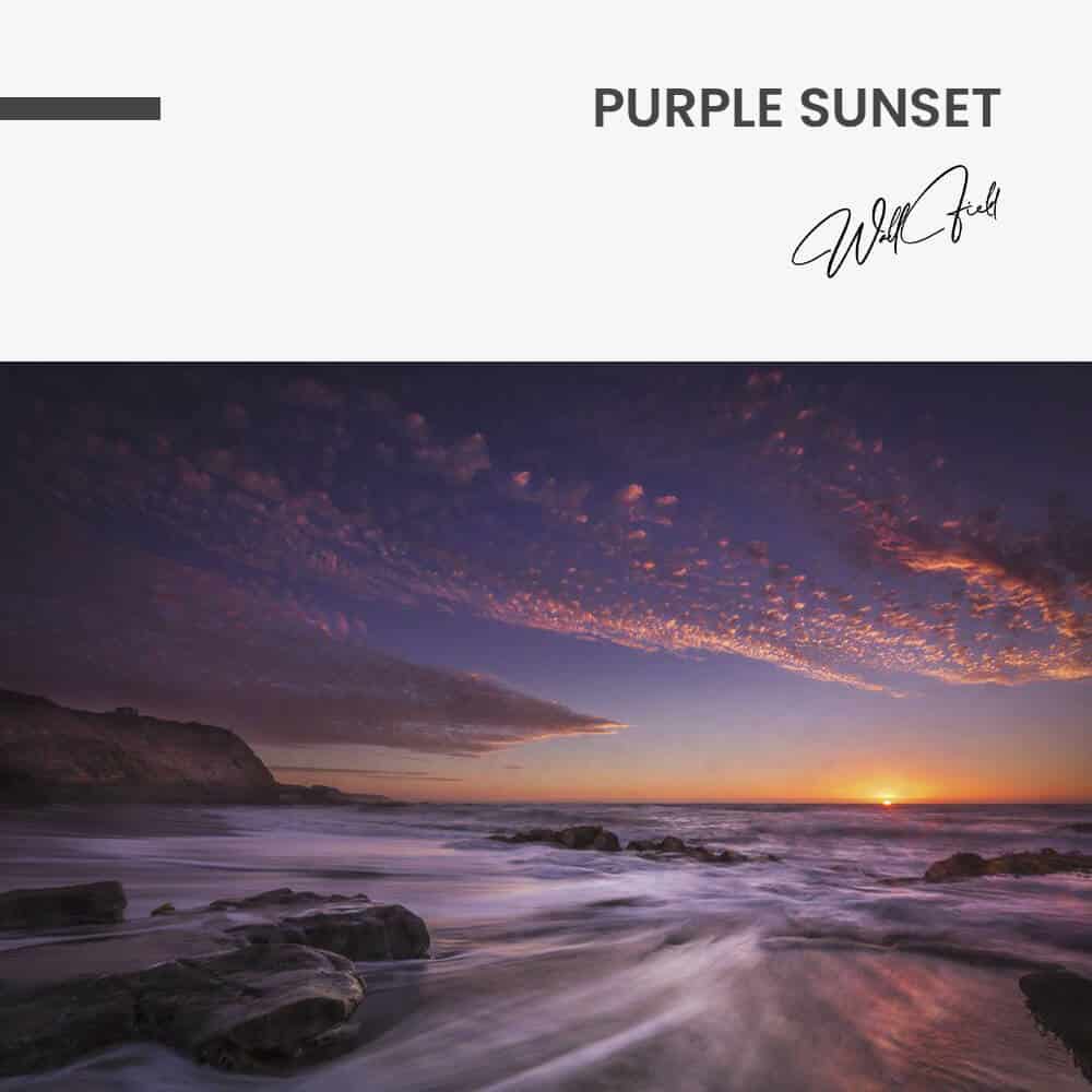 Purple Sunset - Glas