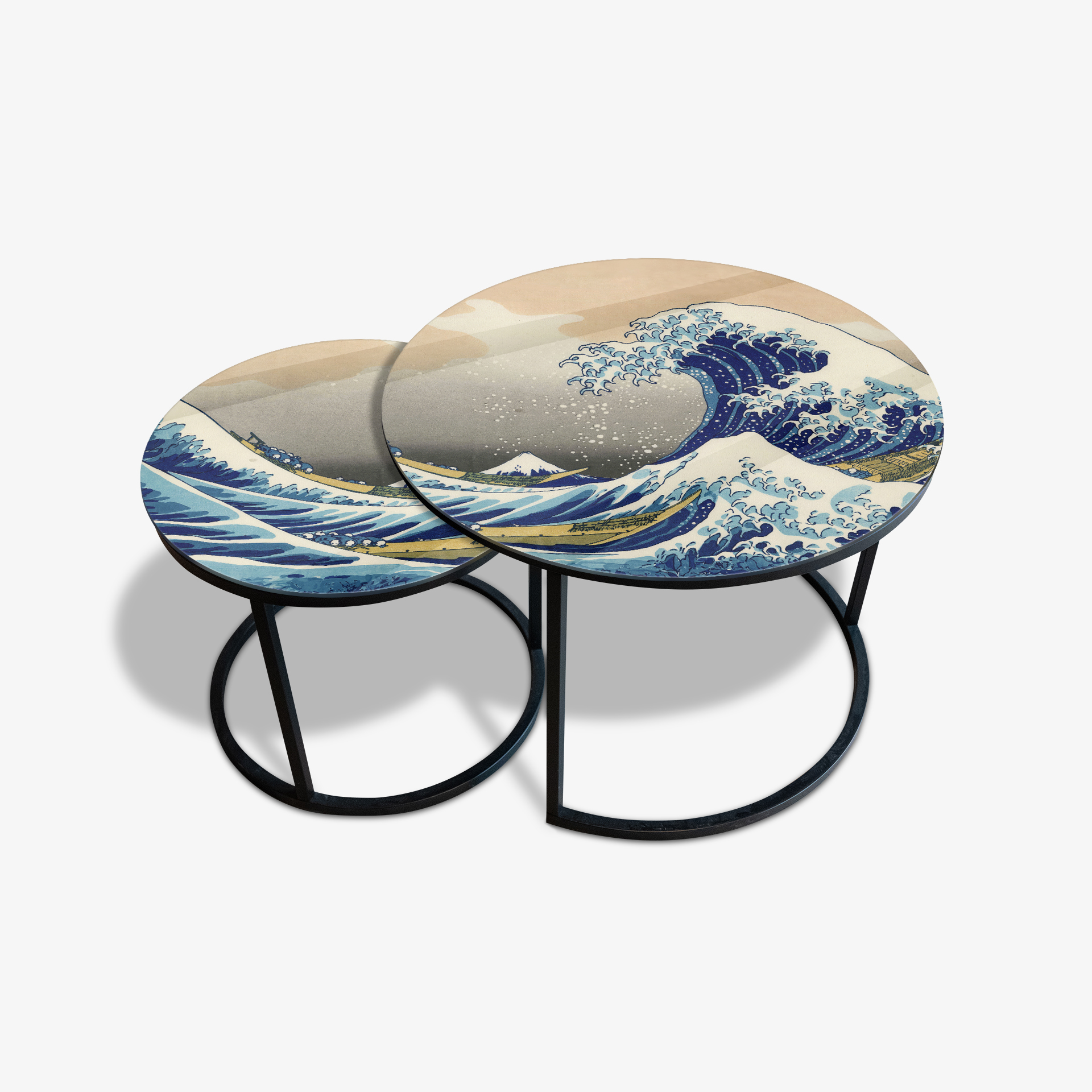 Soffbord Svart - Great Wave