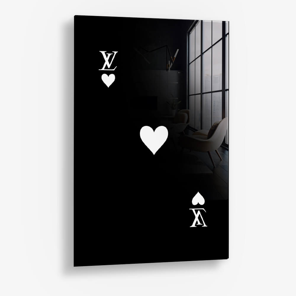 LV Hearts Noir – Glas