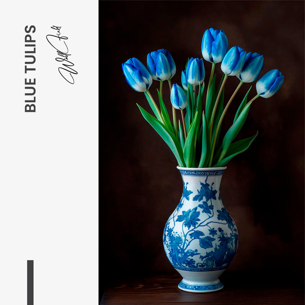 Blue Tulips – Glas