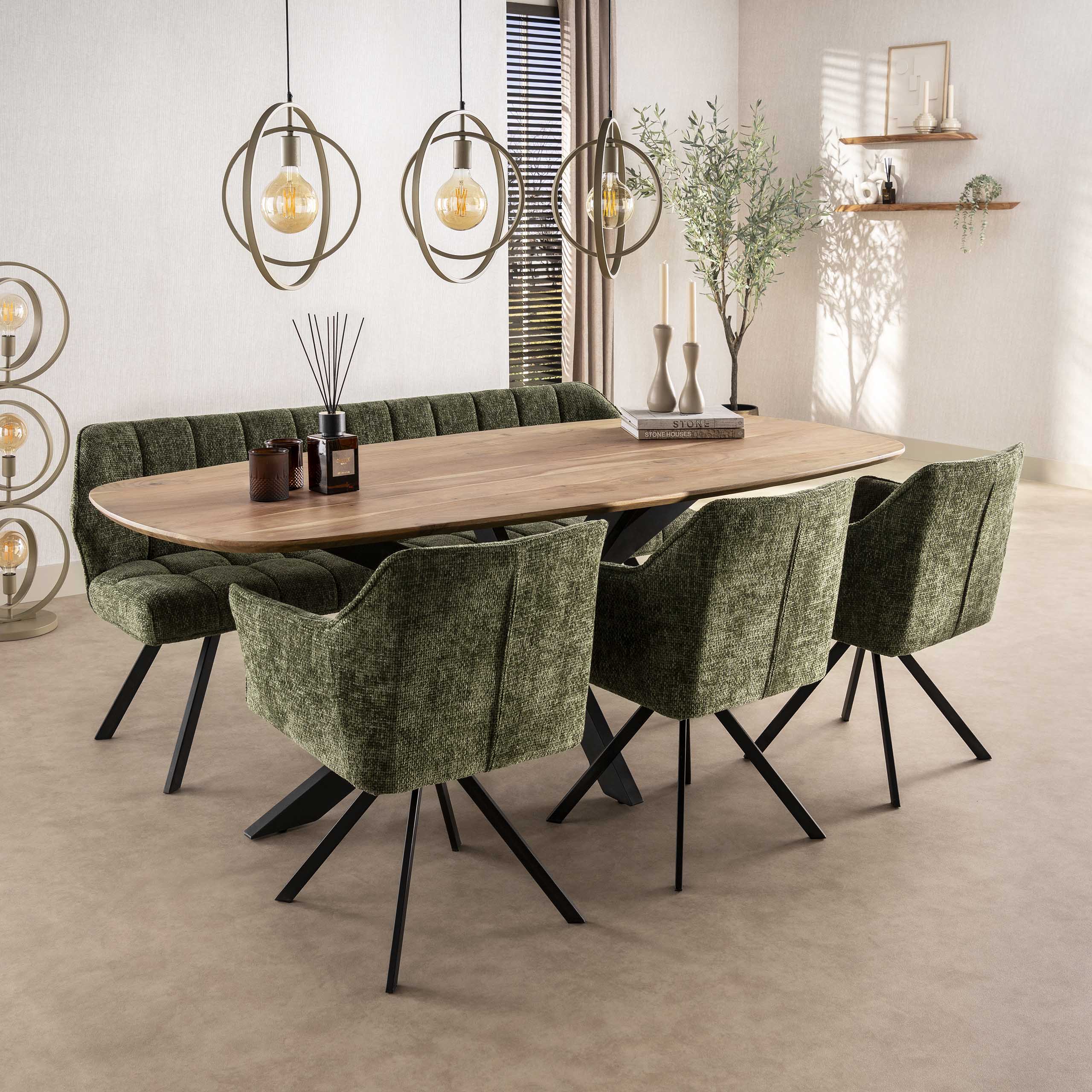 Hänglampa Turn Around 3-ljus - Beige