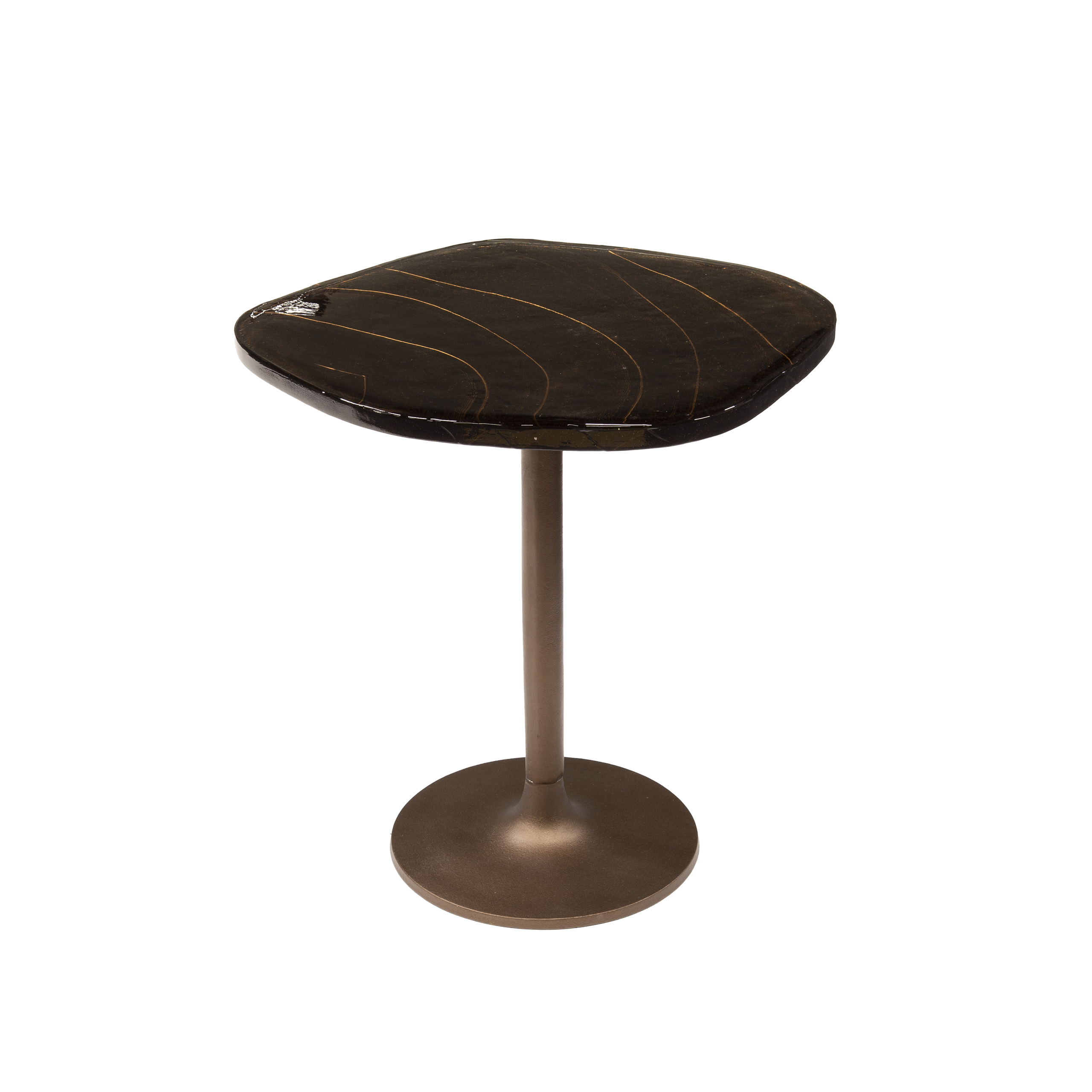 Sidobord Eclipse low - Antik koppar