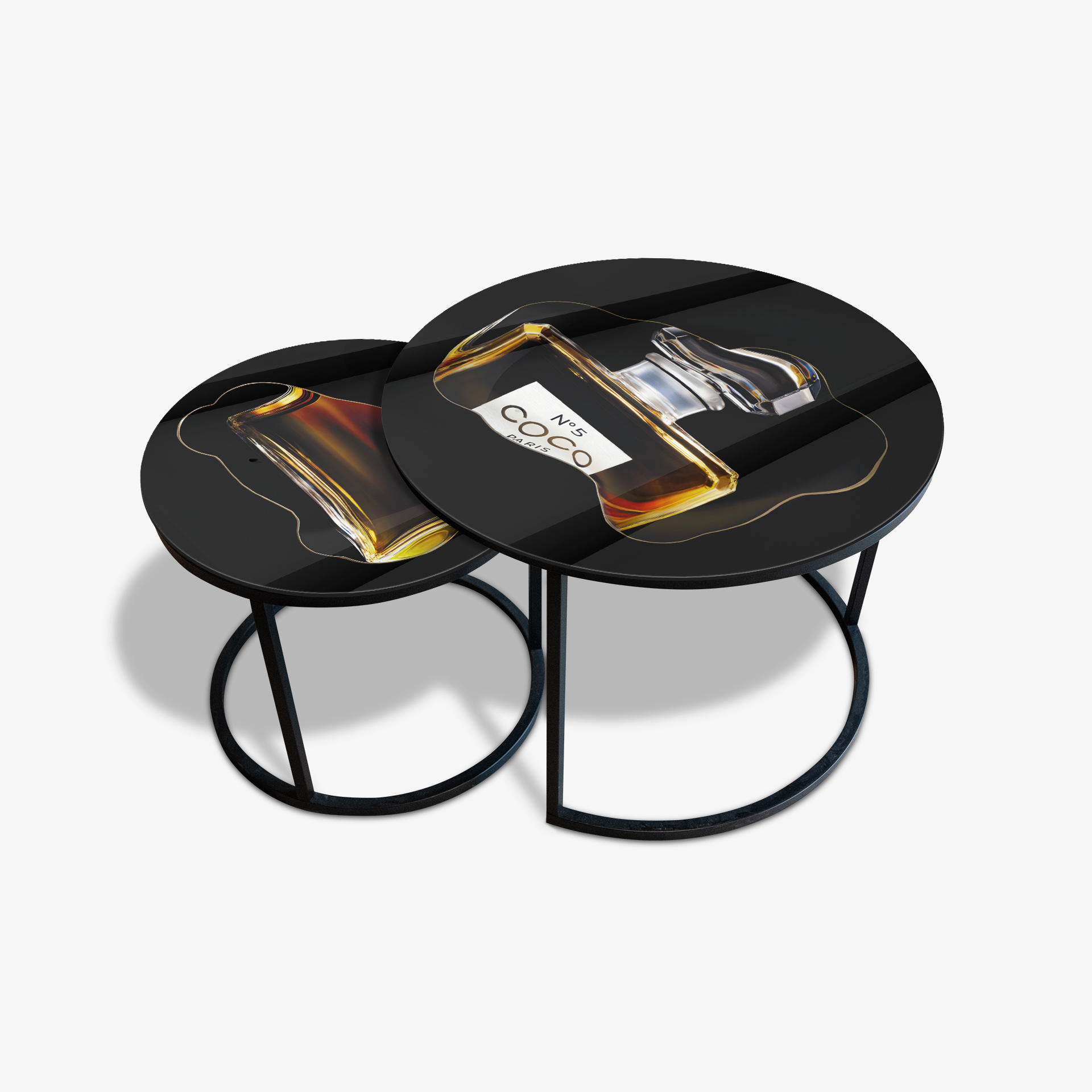 Soffbord Svart - N5 Droplet