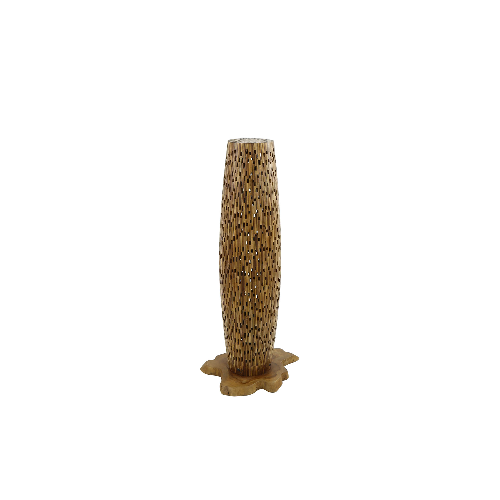 Golvlampa S bars / Massivt återvunnet teak