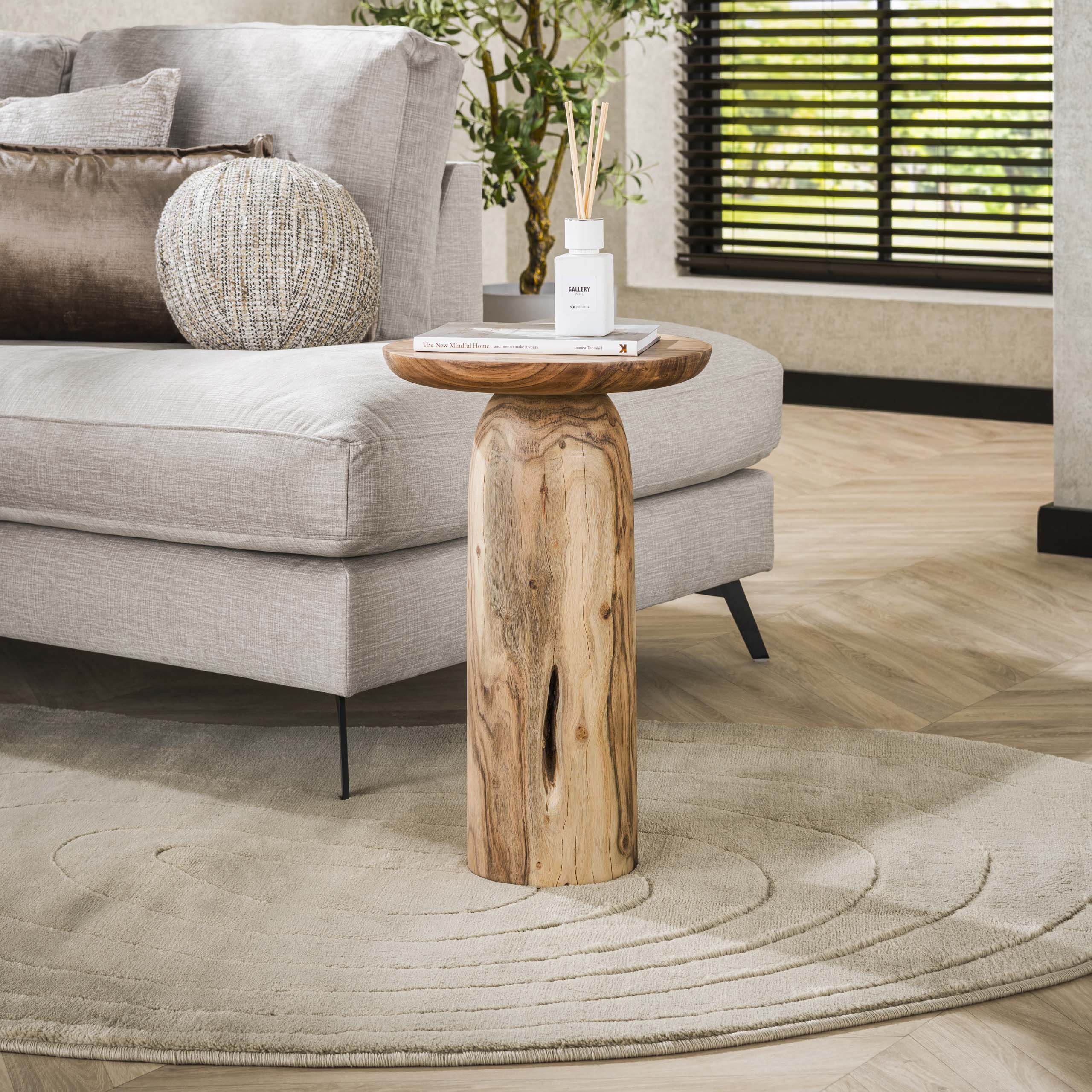 Sidobord River Solid 55 cm - Solid akacia