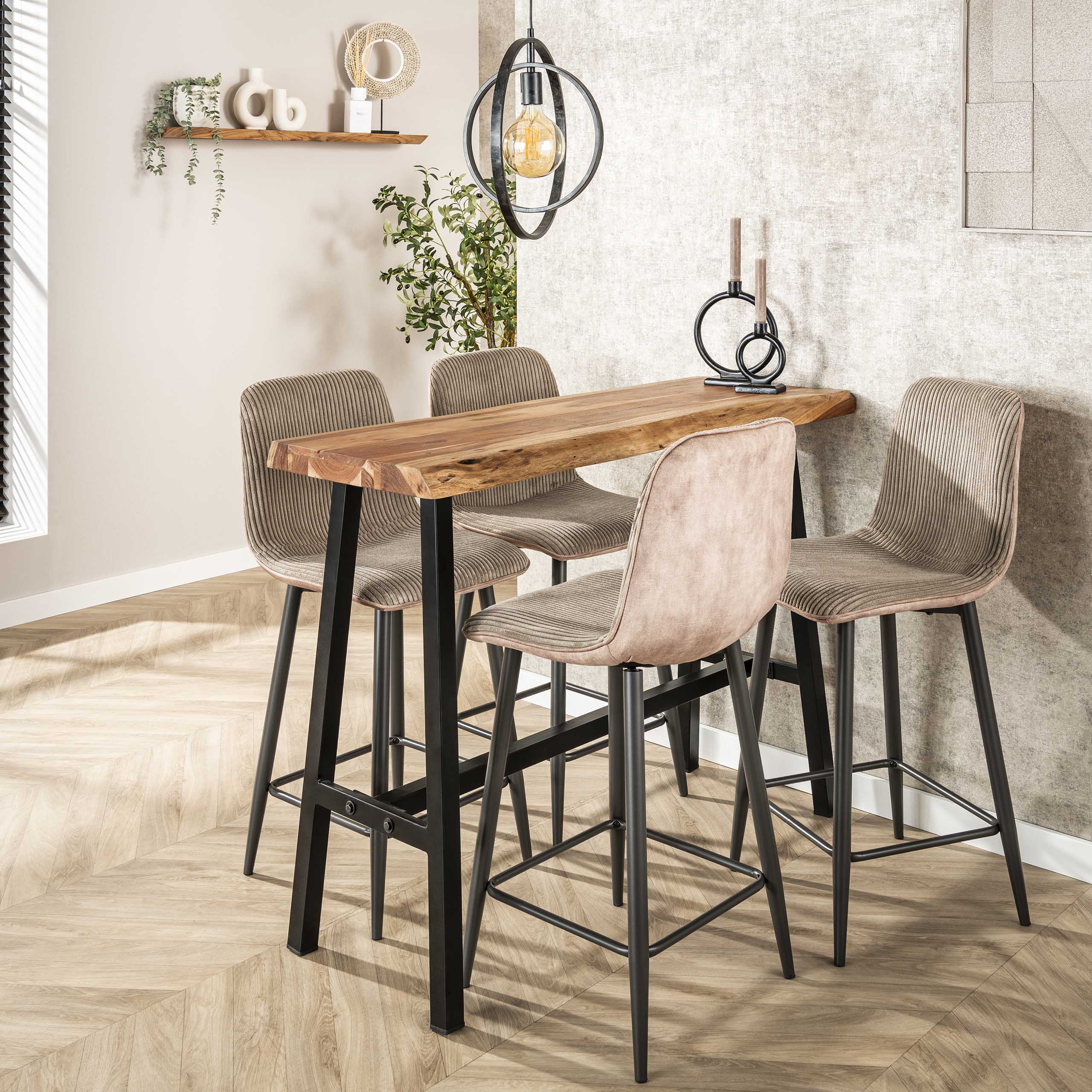 Barstol Rib - packad per 2 - Bergsand