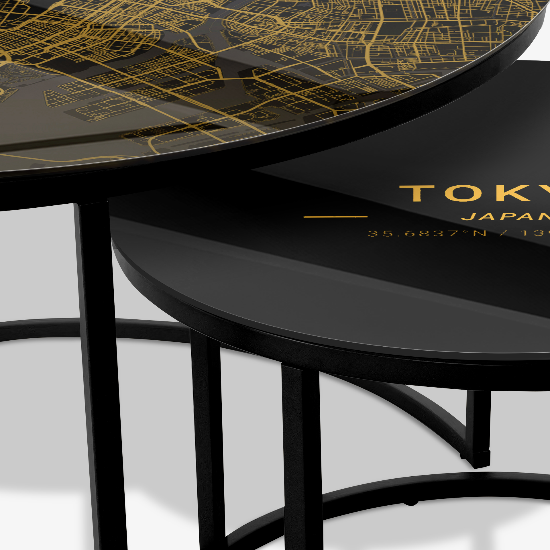 Soffbord Svart - Tokyo Gold