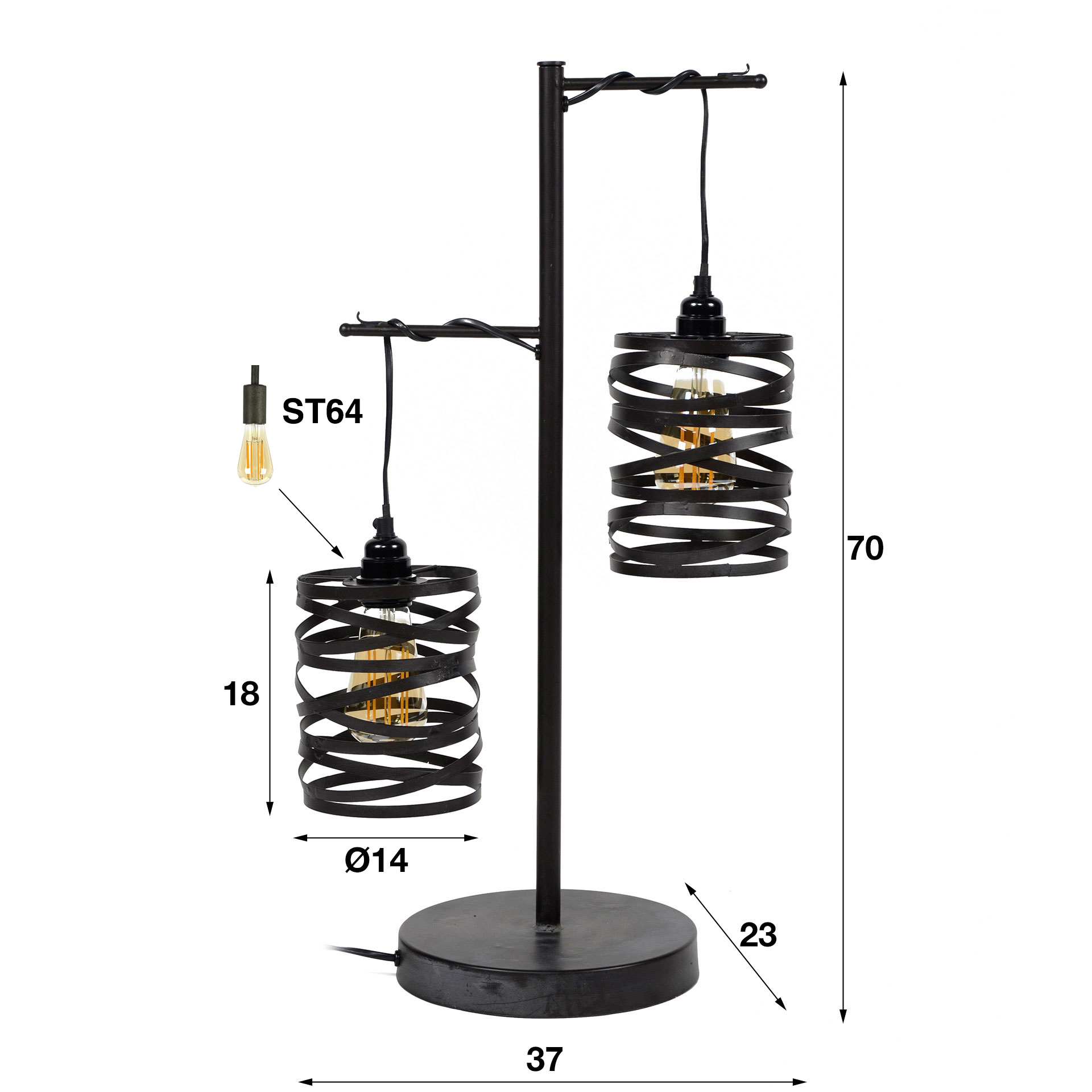 Bordslampa Brosch