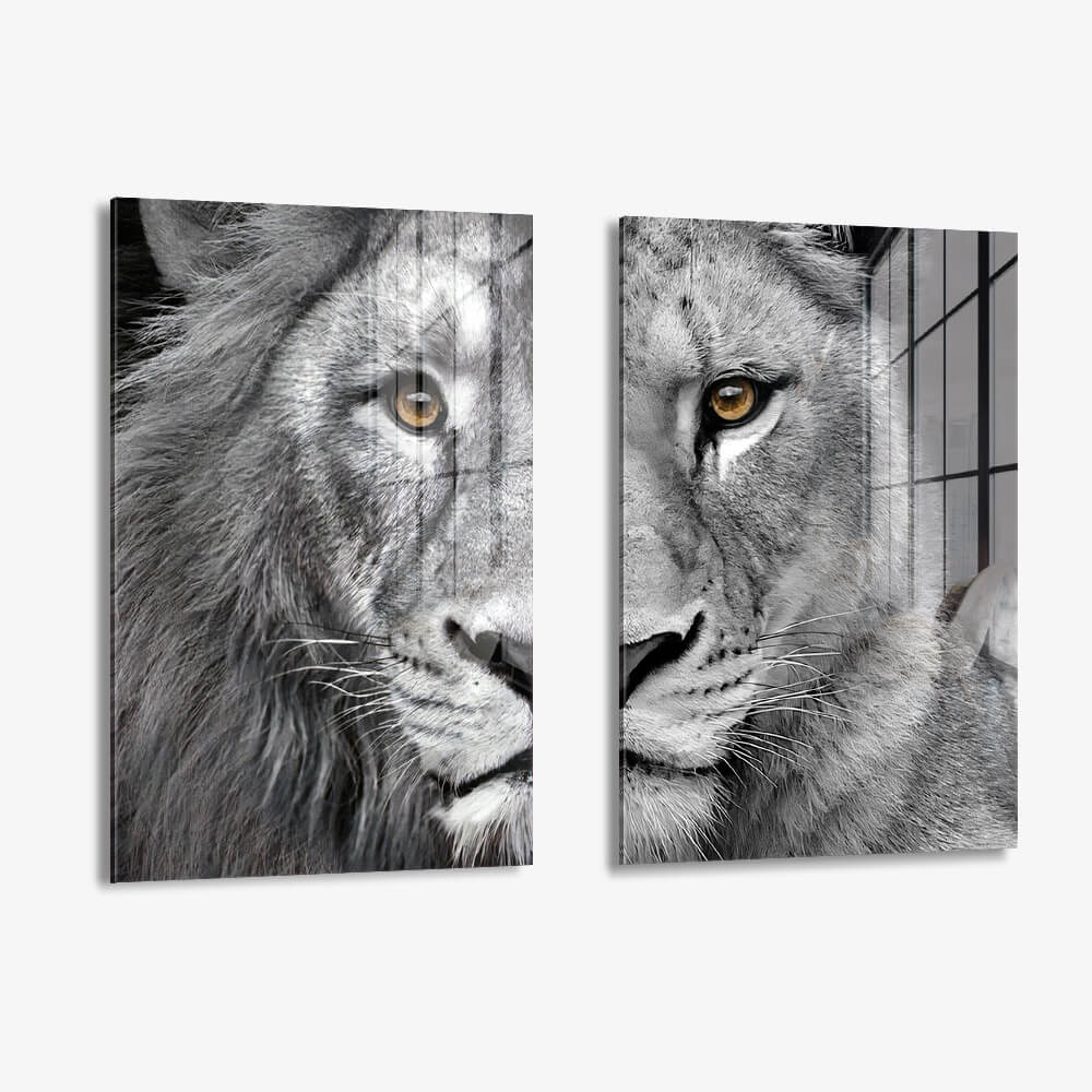 Bundle: "Lion & Lioness" (2x) – Glas