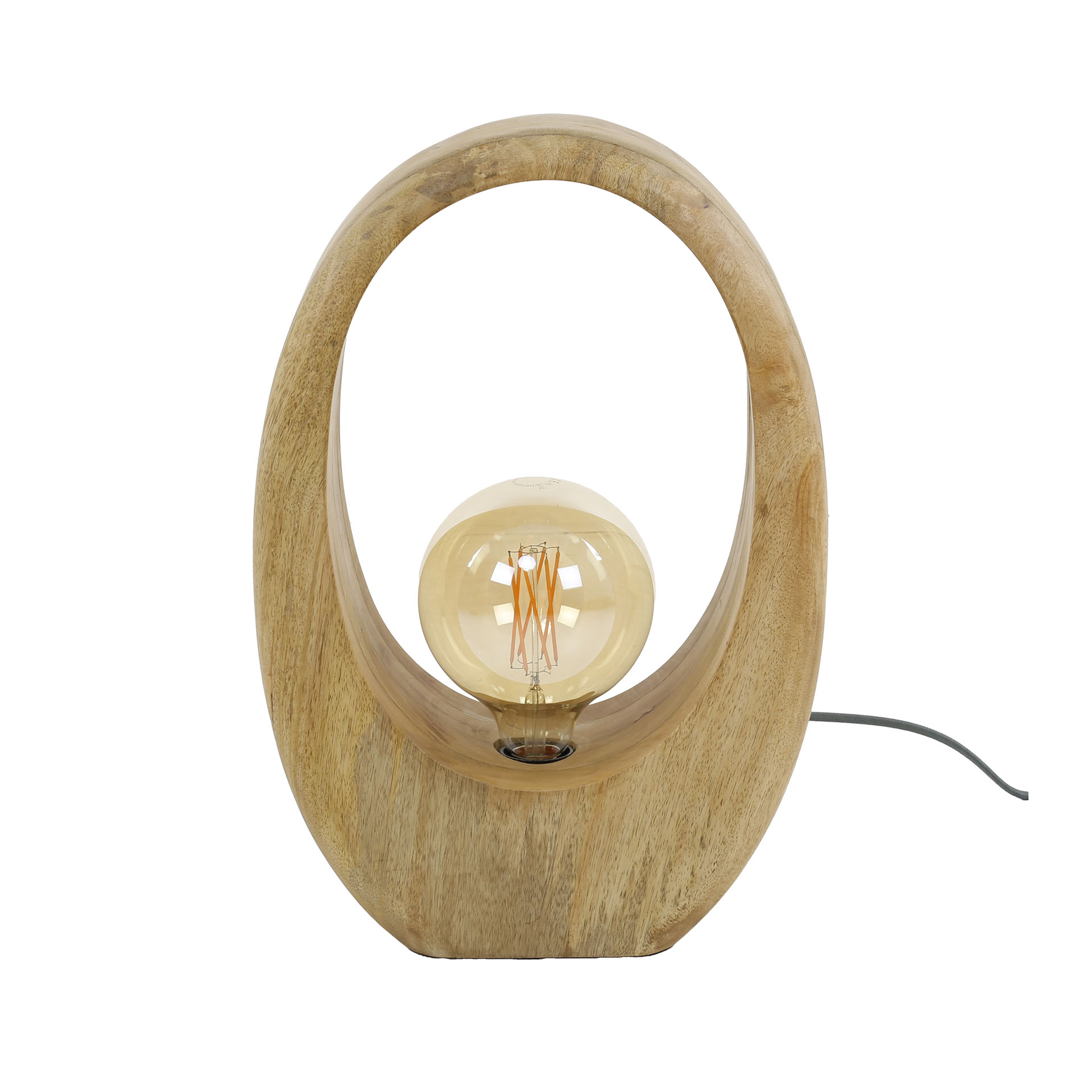 Bordslampa 1L bågträ L