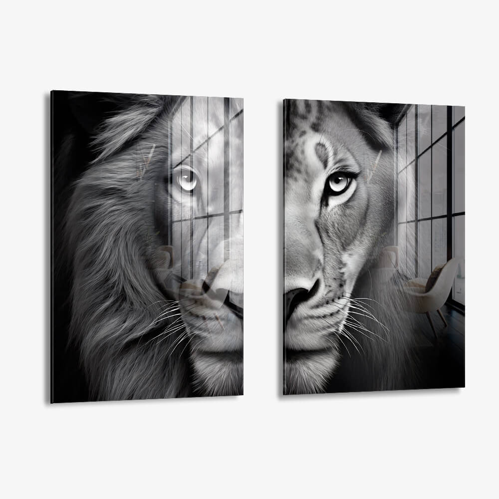 Bundle: "Lion & Lioness II" (2x) – Glas