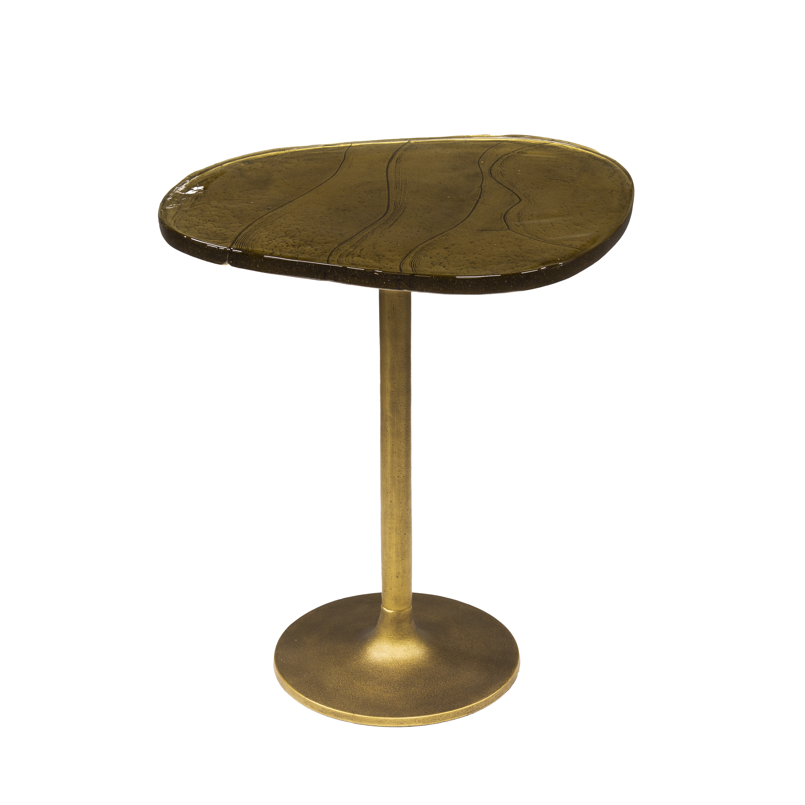 Sidobord Eclipse medium - Antikt guld