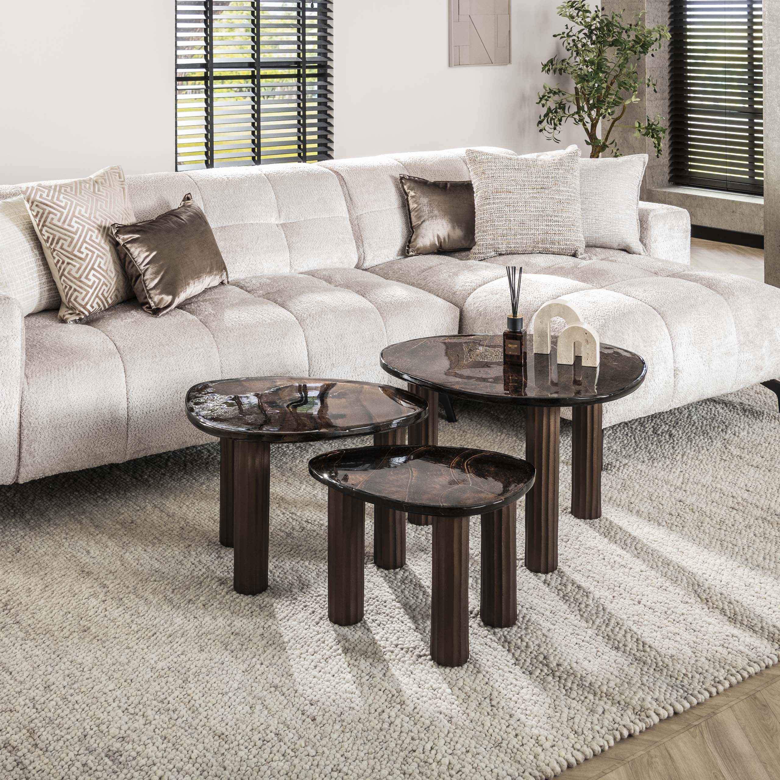 Soffbord Eclipse L - Antik koppar