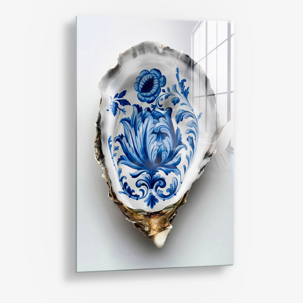 Delft Blue Oyster – Glas