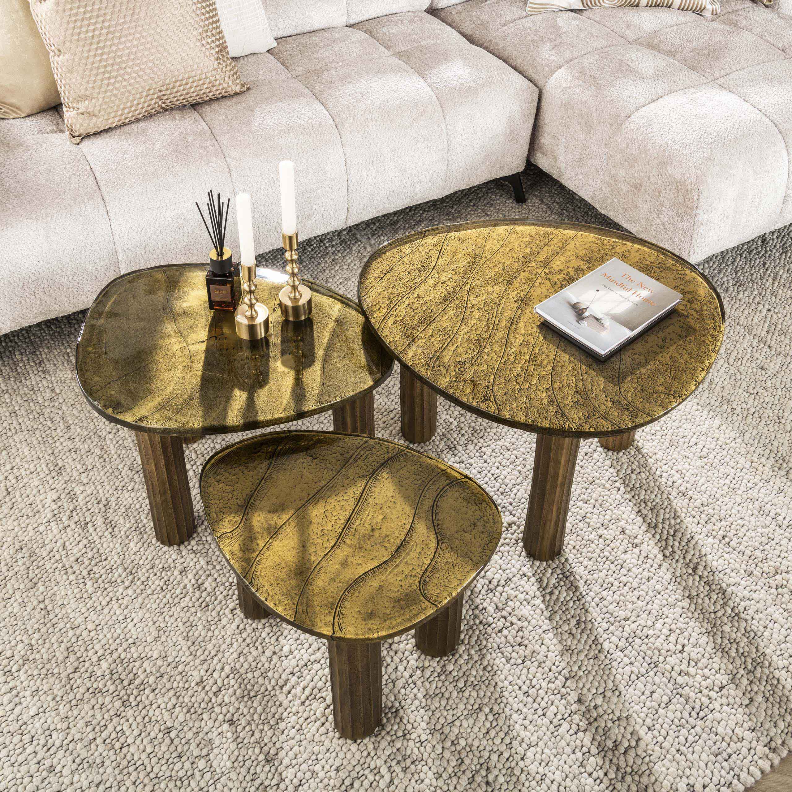 Soffbord Eclipse S - Antikt guld