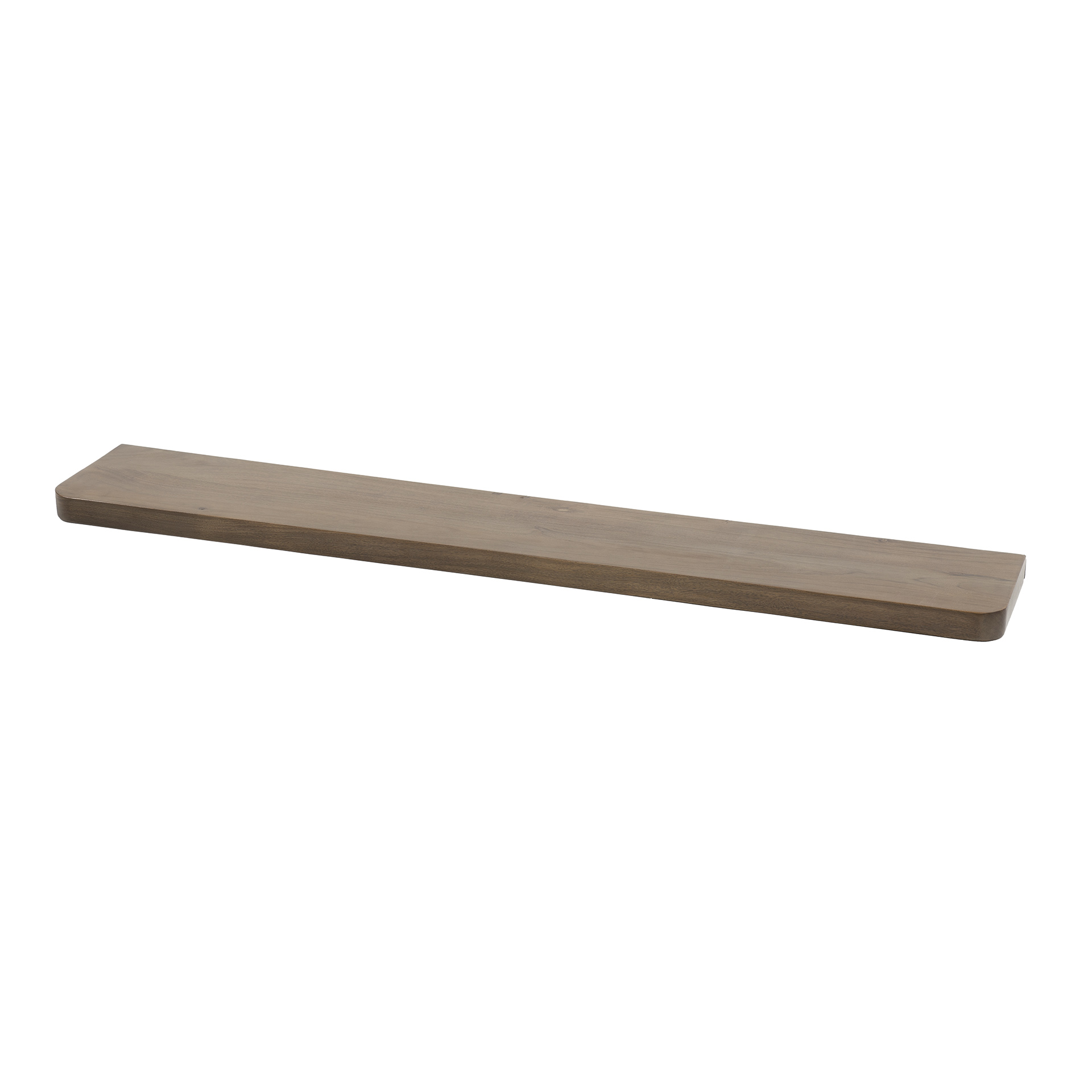 Vägghylla Carve 120 cm - Solid akaciabrun