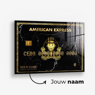 Custom AMEX (Gold) – Glas