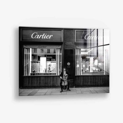 Cello Player - Glas