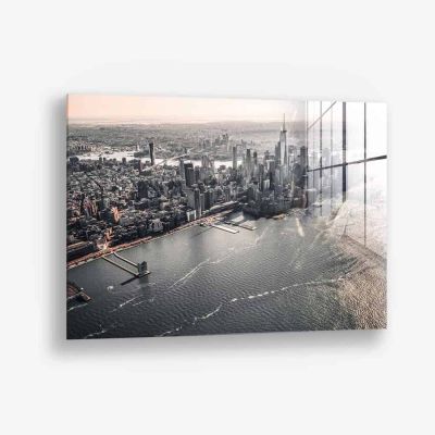 NY Birdview - Glas