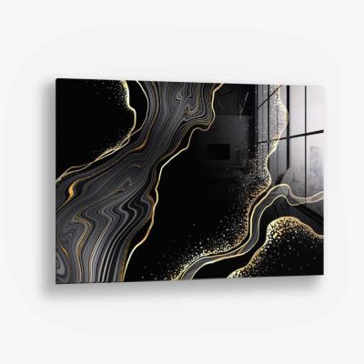 Black & Gold Stone – Glas