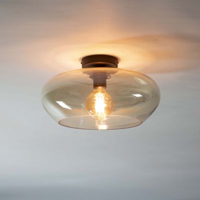 Taklampa elevate glas / Amber färg glas