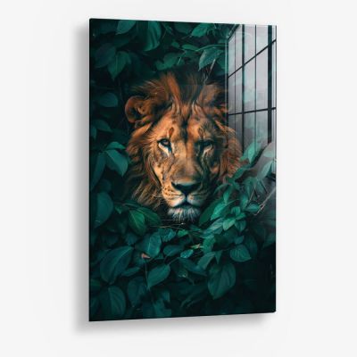 Jungle Lion and Lioness I – Glas