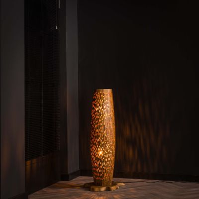 Golvlampa S bars / Massivt återvunnet teak