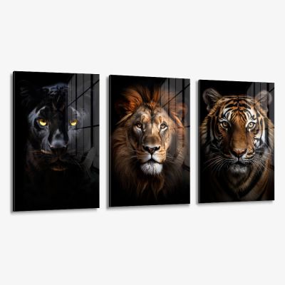 Bundel: "Big Cats" (3x) – Glas