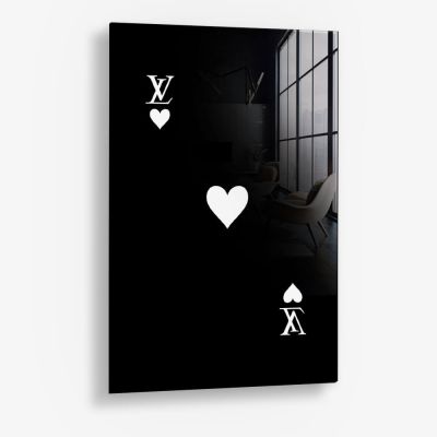 LV Hearts Noir – Glas