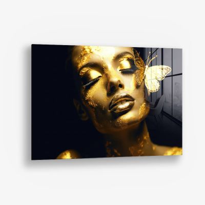 Butterfly Woman (Gold) – Glas