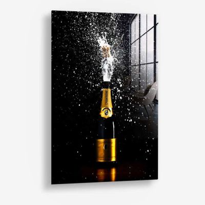 Popping Champagne – Glas