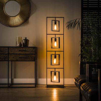 Golvlampa 4L Turn square / Charcoal