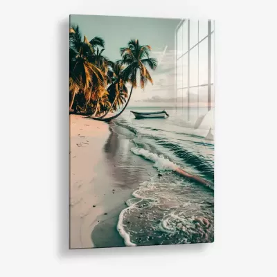 Palm Dusk Shore – Glas