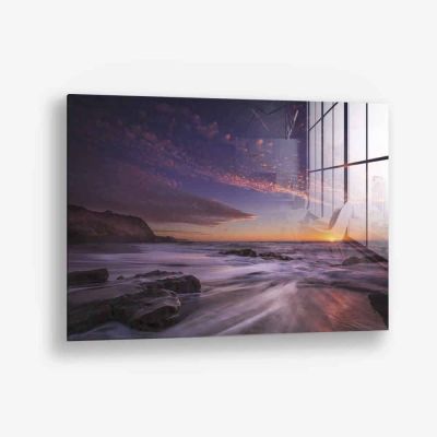 Purple Sunset - Glas